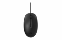 HP 125 Wired Drátová USB myš - černá Ergonomická drátová myš pro pravou i levou ruku HP 125 s USB připojením nabízí pohodlné ovládání, přesný optický senzor 1200dpi a klasický design pro každodenní p