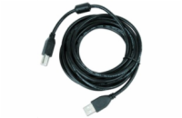 GEMBIRD Kabel USB 2.0 A-B propojovací 4,5m Premium (černý, ferit, zlacené kontakty)