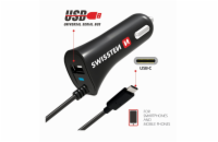 Swissten Cl Autonabíječka Usb-C A Usb 2,4A Power
