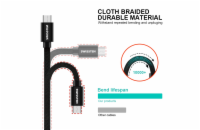 Swissten Datový Kabel Textile Usb / Micro Usb 2,0 M Černý
