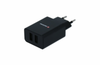 Swissten Síťový Adaptér Smart Ic 2X Usb 2,1A Power Černý