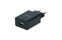 Swissten Síťový Adaptér Smart Ic 1X Usb 1A Power + Datový Kabel Usb / Type C 1,2 M Černý
