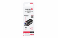 Swissten CL adaptér Power Delivery 2x USB-C 45W nano černý