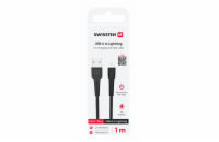 Swissten datový kabel usb / lightning 1,0 m černý