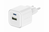 Swissten síťový adaptér 12w 1x usb-c + 1x usb-a  bílý