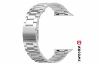 Swissten řemínek pro apple watch kovový 42 / 44 / 45 / 49 mm stříbrný