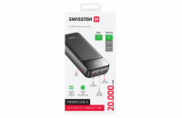 Swissten Power bank 20000 mAh POWER LINE II - černá