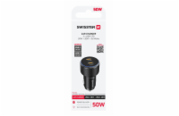 Swissten Cl Adaptér 2x USB-C PD, 50W Černý