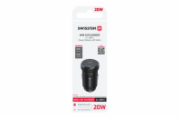 Swissten  Cl Adaptér 2x USB-C PD, 20W Černý