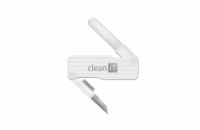CLEAN IT čisticí sada pro sluchátka - bílá CLEAN IT CL-301 je praktická bílá čisticí sada pro šetrnou údržbu sluchátek, pouzder a drobných částí elektroniky.