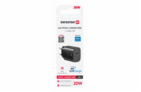 Swissten Síťový Adaptér Edge GaN 1x USB-C PD 20W Černý