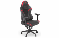 Endorfy herní židle Scrim RD / kombinace textil / kůže / černočervená
