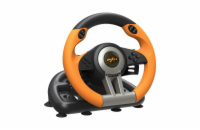 PXN V3PRO Bundle, včetně řadící páky pro PC, Switch, PS3/4, Xbox One/X/S series, černá-oranžová