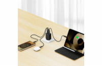 Swissten Síťový Adaptér Edge GaN 2x USB-C PD 65W + 1x USB-A 18W QC Černý