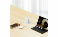 Swissten Síťový Adaptér Edge GaN 2x USB-C PD 65W + 1x USB-A 18W QC Bílý
