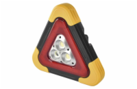 EMOS LED varovný trojúhelník, nabíjecí, COB LED + červená LED
