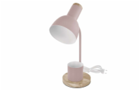 EMOS Stolní lampa POPPY na žárovku E27, růžová