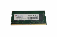 ADATA 4GB DDR4 PC19200 2400MHz CL17 SODIMM Operační paměť ADATA 4GB DDR4 2400 MHz CL17 SODIMM pro notebooky. PN AD4S2400J4G17-S.
