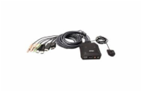 ATEN CS-22DP 2-portový USB DisplayPort KVM přepínač s voličem vzdáleného portu