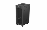 19" VOLNĚ STOJÍCÍ RACKOVÁ SKŘÍŇ 27U/600X800 (FLAT PACK) SE SÍŤOVÝMI DVEŘMI LCD ČERNÁ LANBERG V2