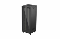 19" VOLNĚ STOJÍCÍ RACKOVÁ SKŘÍŇ 42U/800X800 (FLAT PACK) S PROSKLENÝMI DVEŘMI LCD ČERNÁ LANBERG V2
