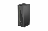 19" VOLNĚ STOJÍCÍ RACKOVÁ SKŘÍŇ 47U/800X1000 (FLAT PACK) S PROSKLENÝMI DVEŘMI ČERNÁ LANBERG