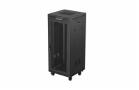 19" VOLNĚ STOJÍCÍ RACKOVÁ SKŘÍŇ 27U/600X600 (FLAT PACK) SE SÍŤOVANÝMI DVEŘMI LCD ČERNÁ LANBERG V2