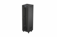 19" VOLNĚ STOJÍCÍ RACKOVÁ SKŘÍŇ 42U/600X600 (FLAT PACK) SE SÍŤOVÝMI DVEŘMI LCD ČERNÁ LANBERG V2