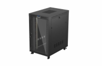 19" VOLNĚ STOJÍCÍ RACKOVÁ SKŘÍŇ 27U/800X1200 (FLAT PACK) S PROSKLENÝMI DVEŘMI LCD ČERNÁ LANBERG