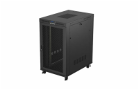 19" VOLNĚ STOJÍCÍ RACKOVÁ SKŘÍŇ 27U/800X1200 (FLAT PACK) S DVÍŘKY SE SÍŤKOU LCD ČERNÁ LANBERG