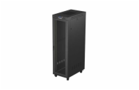 19" VOLNĚ STOJÍCÍ RACKOVÁ SKŘÍŇ 42U/600X1000 (FLAT PACK) SE SÍŤOVÝMI DVEŘMI LCD ČERNÁ LANBERG V2
