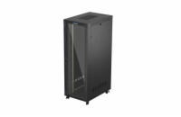 19" VOLNĚ STOJÍCÍ RACKOVÁ SKŘÍŇ 47U 800X1200 ČERNÉ SKLENĚNÉ DVEŘE LCD LANBERG (FLAT PACK) V2
