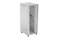 19" VOLNĚ STOJÍCÍ RACKOVÁ SKŘÍŇ 42U 800X1000 ŠEDÉ SKLENĚNÉ DVEŘE LCD LANBERG (FLAT PACK) V2