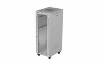 19" VOLNĚ STOJÍCÍ RACKOVÁ SKŘÍŇ 32U 600X800 ŠEDÉ SKLENĚNÉ DVEŘE LCD LANBERG (FLAT PACK) V2