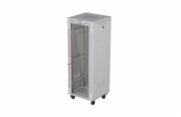 INSTALAČNÍ STOJAN 19" 32U 600X600 ŠEDÉ SKLENĚNÉ DVEŘE LCD LANBERG (FLAT PACK) V2