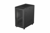 19" VOLNĚ STOJÍCÍ RACKOVÁ SKŘÍŇ 22U 600X1000 ČERNÉ PERFOROVANÉ DVEŘE LANBERG (PLOCHÉ BALENÍ)