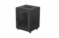 INSTALAČNÍ ROZVADĚČ 19" 15U 600X600 ČERNÉ PERFOROVANÉ DVEŘE LANBERG (PLOCHÉ BALENÍ)