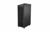 19" VOLNĚ STOJÍCÍ RACKOVÁ SKŘÍŇ 47U 800X1200 ČERNÝ LCD S PERFOROVANÝMI DVEŘMI LANBERG (FLAT PACK) V2