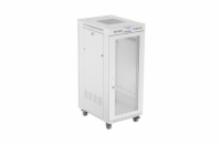 19" VOLNĚ STOJÍCÍ RACKOVÁ SKŘÍŇ 27U 600X800 ŠEDÁ LCD S PERFOROVANÝMI DVEŘMI LANBERG (PLOCHÉ BALENÍ)