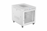 19" VOLNĚ STOJÍCÍ RACKOVÁ SKŘÍŇ 15U 800X1000 ŠEDÁ LCD S PERFOROVANÝMI DVEŘMI LANBERG (PLOCHÉ BALENÍ)