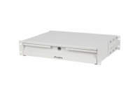 19" 2U 360MM ŠEDÁ SKŘÍŇOVÁ ZÁSUVKA LANBERG (2U/483X360MM NOSNOST DO 90KG, 4BODOVÁ MONTÁŽ)