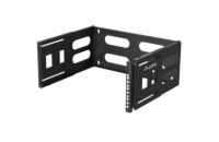 SKLÁDACÍ DRŽÁK PRO MONTÁŽ NA STĚNU 19" 4U 497X400/240 ČERNÝ LANBERG