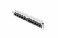 PATCH PANEL 12PORT 1U 10" CAT.5E UTP ŠEDÝ LANBERG