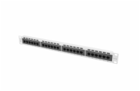 PATCH PANEL 24 PORTŮ 1U 19" CAT.5E FTP STÍNĚNÝ ŠEDÝ LANBERG