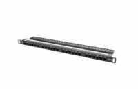 PATCH PANEL 24 PORTŮ 0,5U 19" CAT.5E UTP ČERNÝ LANBERG
