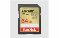 SanDisk SDXC karta 64GB Extreme (170 MB/s Class 10, UHS-I U3 V30)