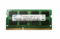 Samsung 2GB DDR3 PC10600 1333MHz SODIMM CL9 Malá DDR3 paměť s kapacitou 2 GB – vhodná pro základní upgrade starších zařízení.