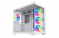 FSP M341-WA/Midi Tower/Transpar./Bílá