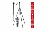 BAZAR - Braun stativ LW 168S (62-168cm, 1500 g, 3-směrná hlava, max.5kg, monopod) - POŠKOZENÝ OBAL