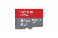 SanDisk MicroSDXC karta 64GB Ultra (140MB/s, A1 Class 10 UHS-I ) + adaptér